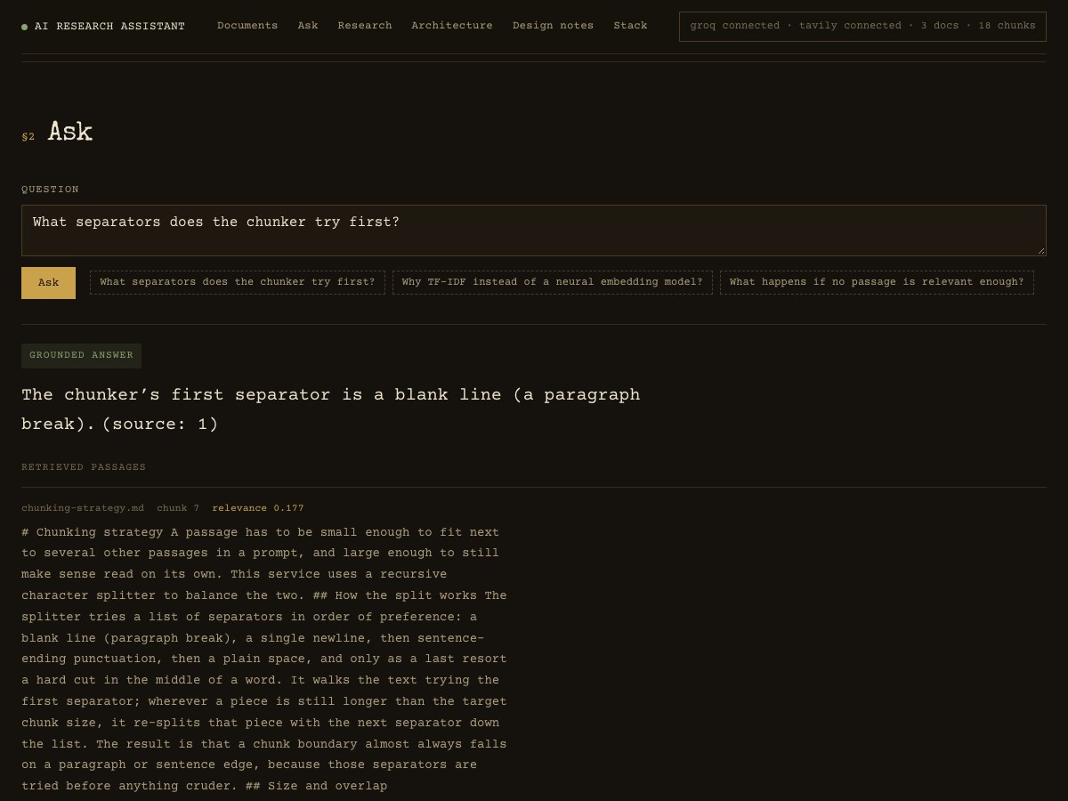 Research & Document Intelligence Platform screenshot 1